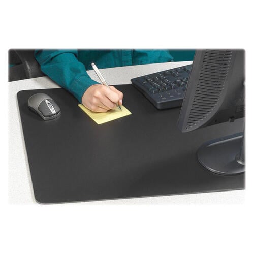 Artistic Rhinolin II Desk Pad with Antimicrobial Protection, 24 x 17, Black