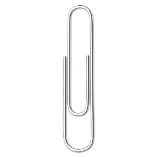 Acco® Economy Paper Clip, Steel Wire, No. 1, Silver, 1,000 Paper Clips (72380)