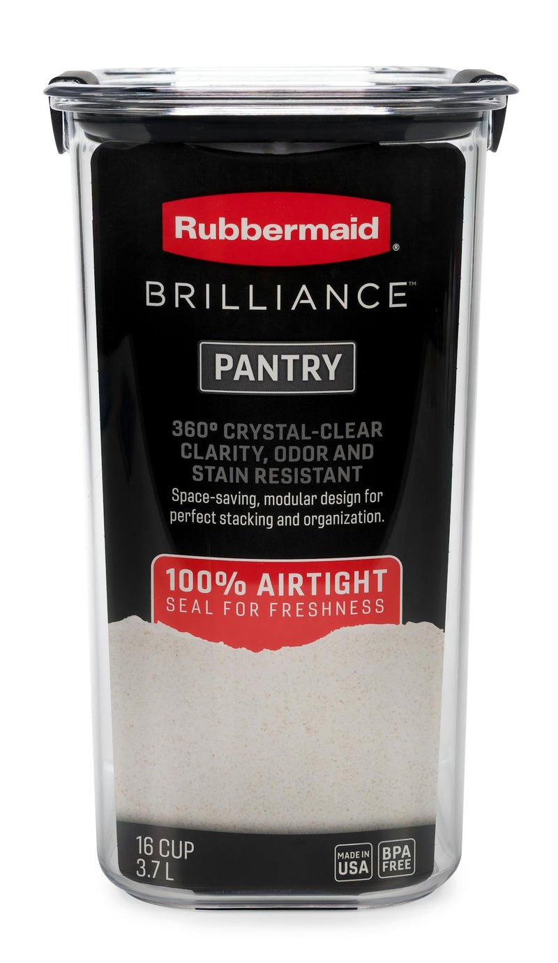 Brilliance™ Pantry Food Storage Container, 16 Cup, Clear